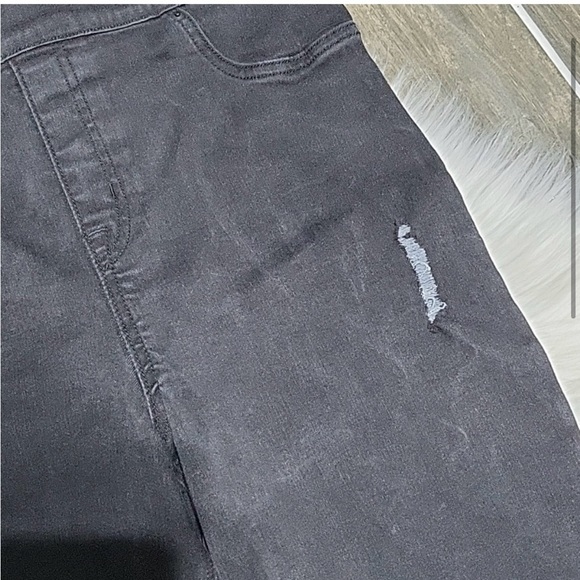 SPANX Distressed Black Jeggings Size 14-16 - Picture 4 of 5